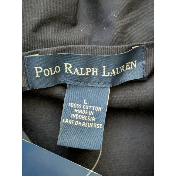 Polo Ralph Lauren Long Sleeve Chino Pajama Top Mens Size Large Navy Blue NWT - Picture 5 of 6